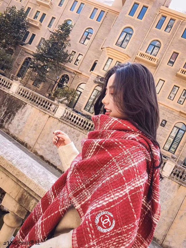 CHANEL圍巾 專櫃VIP限量版 香奈兒頂級進口客供羊毛圍巾 CHANEL羊毛圍巾女披肩  llwj6885
